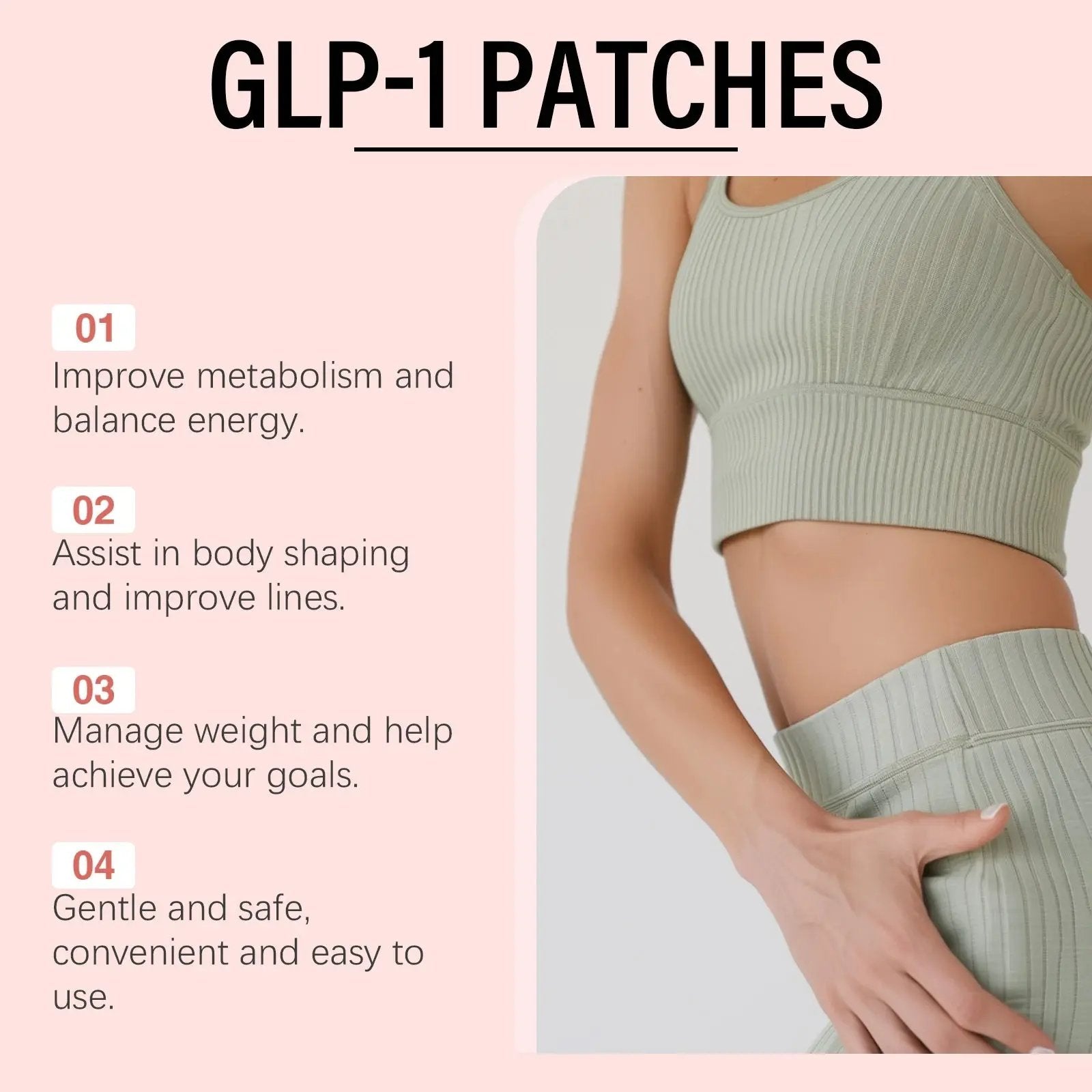 GLP-1  for Firming and Shaping the Abdomen, Natural Ingredients for Fat Burning and Blood Sugar Balance