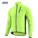 Men's Ultralight Windproof Cycling Jacket 2025 - Long Sleeve Black & Yellow MTB Sports Windbreaker