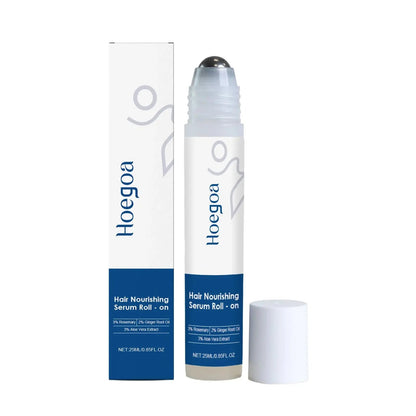 Premium Hair Growth Serum for Follicle Nourishment and Scalp Health - Essential Oil Roller for Smoothing Dry and Frizzy Hair