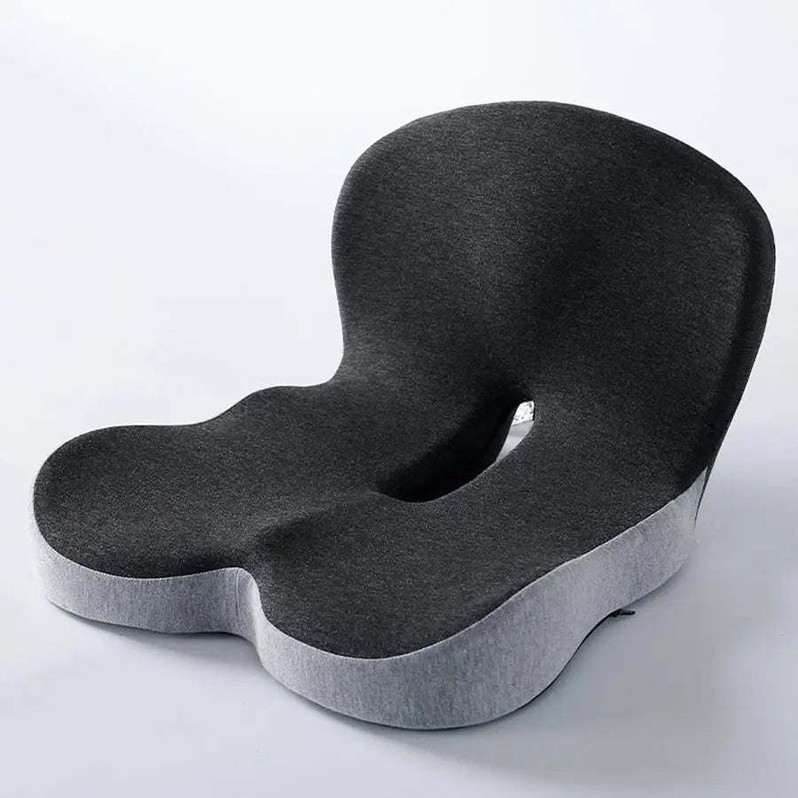 Ergonomic Memory FOAM Seat Cushion, Soft Cotton Core Wavestock.us