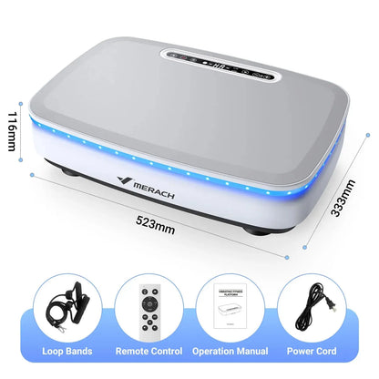 MERACH Vibration Plate Exercise Machine with Light Whole Body Workout 