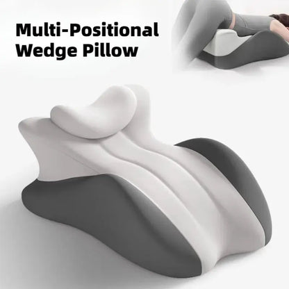 Transform Your Relaxation with the Ultimate Ergonomic Multi-Positional Memory Foam Wedge Pillow – Perfect for Couples and Pain Relief!