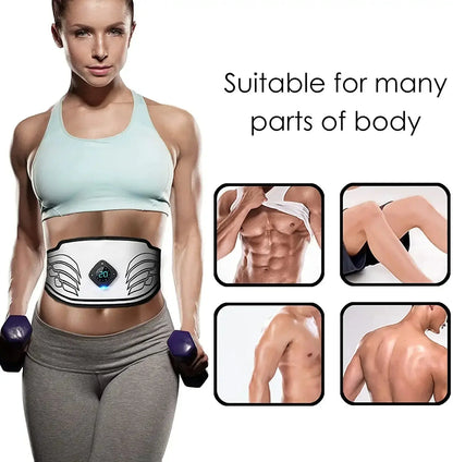 Cutting-Edge EMS Abdominal Muscle Stimulator Belt with Convenient LCD Display for Optimal Home Fitness and Effective Weight Loss