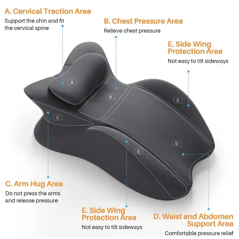 Transform Your Relaxation with the Ultimate Ergonomic Multi-Positional Memory Foam Wedge Pillow – Perfect for Couples and Pain Relief!