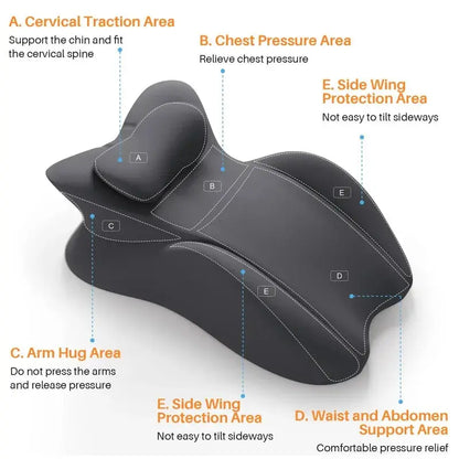 Transform Your Relaxation with the Ultimate Ergonomic Multi-Positional Memory Foam Wedge Pillow – Perfect for Couples and Pain Relief!