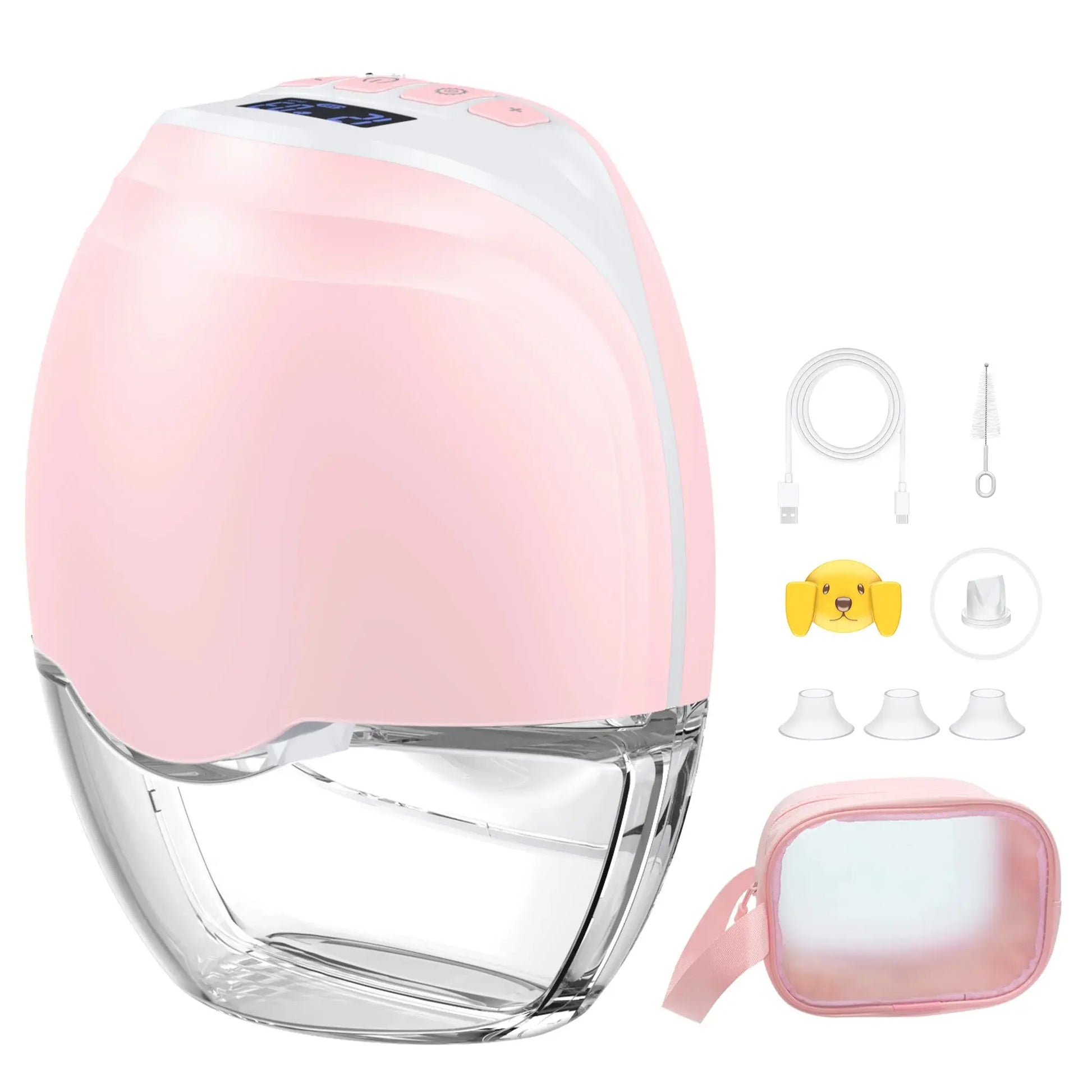 Wearable Hands-Free Electric Breast Pump - BPA-Free with LED Display, 3 Modes, and 12 Levels of Comfort