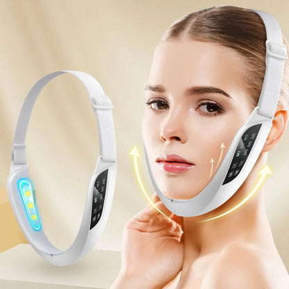 Transform Your Skin with the Electric V-Face Lifting Beauty Device: 6 Modes & 8 Levels of EMS Micro-Current for Ultimate Firming and Double Chin Reduction