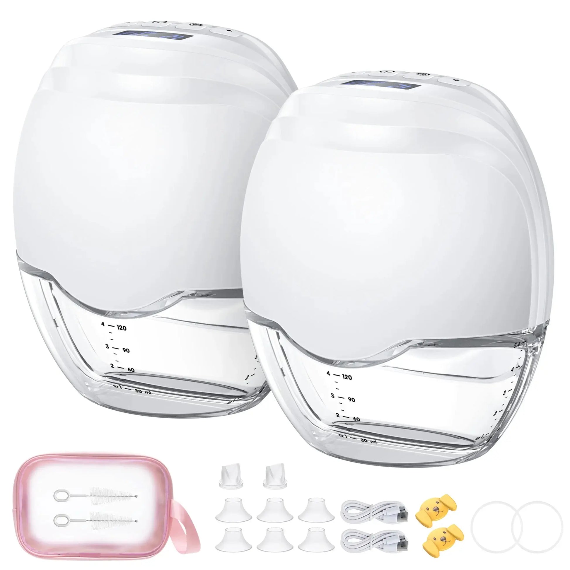 Wearable Hands-Free Electric Breast Pump - BPA-Free with LED Display, 3 Modes, and 12 Levels of Comfort