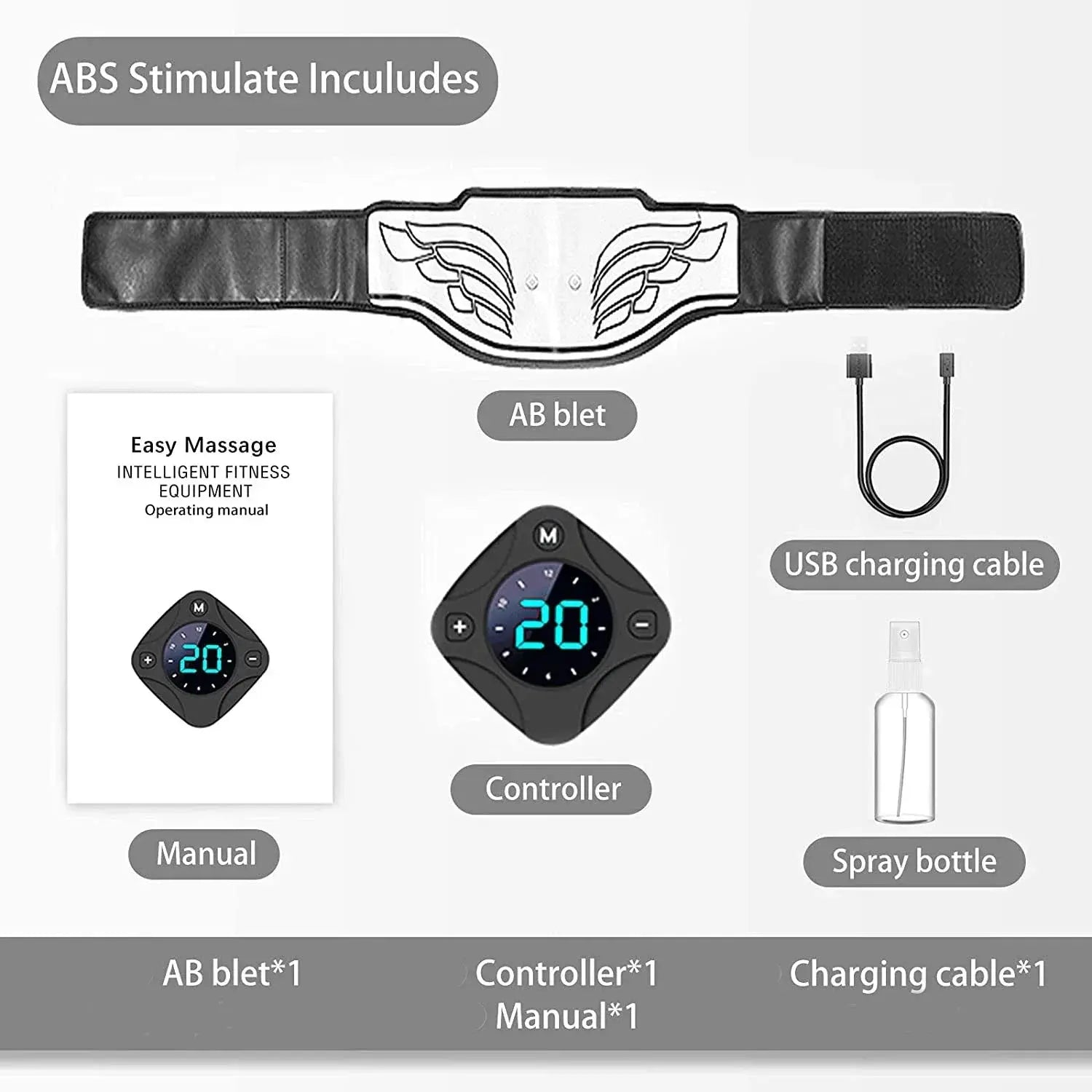 Cutting-Edge EMS Abdominal Muscle Stimulator Belt with Convenient LCD Display for Optimal Home Fitness and Effective Weight Loss