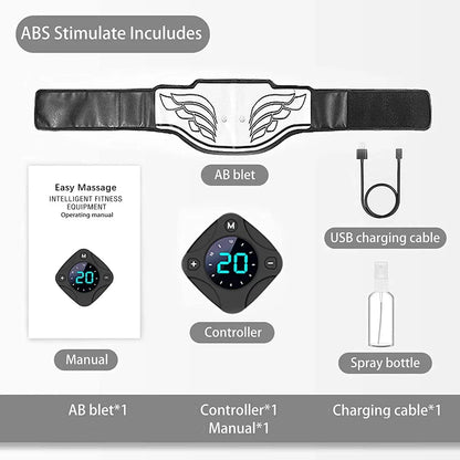 Cutting-Edge EMS Abdominal Muscle Stimulator Belt with Convenient LCD Display for Optimal Home Fitness and Effective Weight Loss
