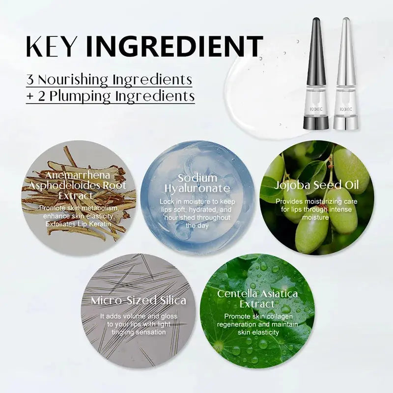 Reedle Shot Lip Plumper Oil - Hydrating and Volumizing Clear High-Shine Lip Gloss with Microneedling Effect for Long-Lasting Moisture