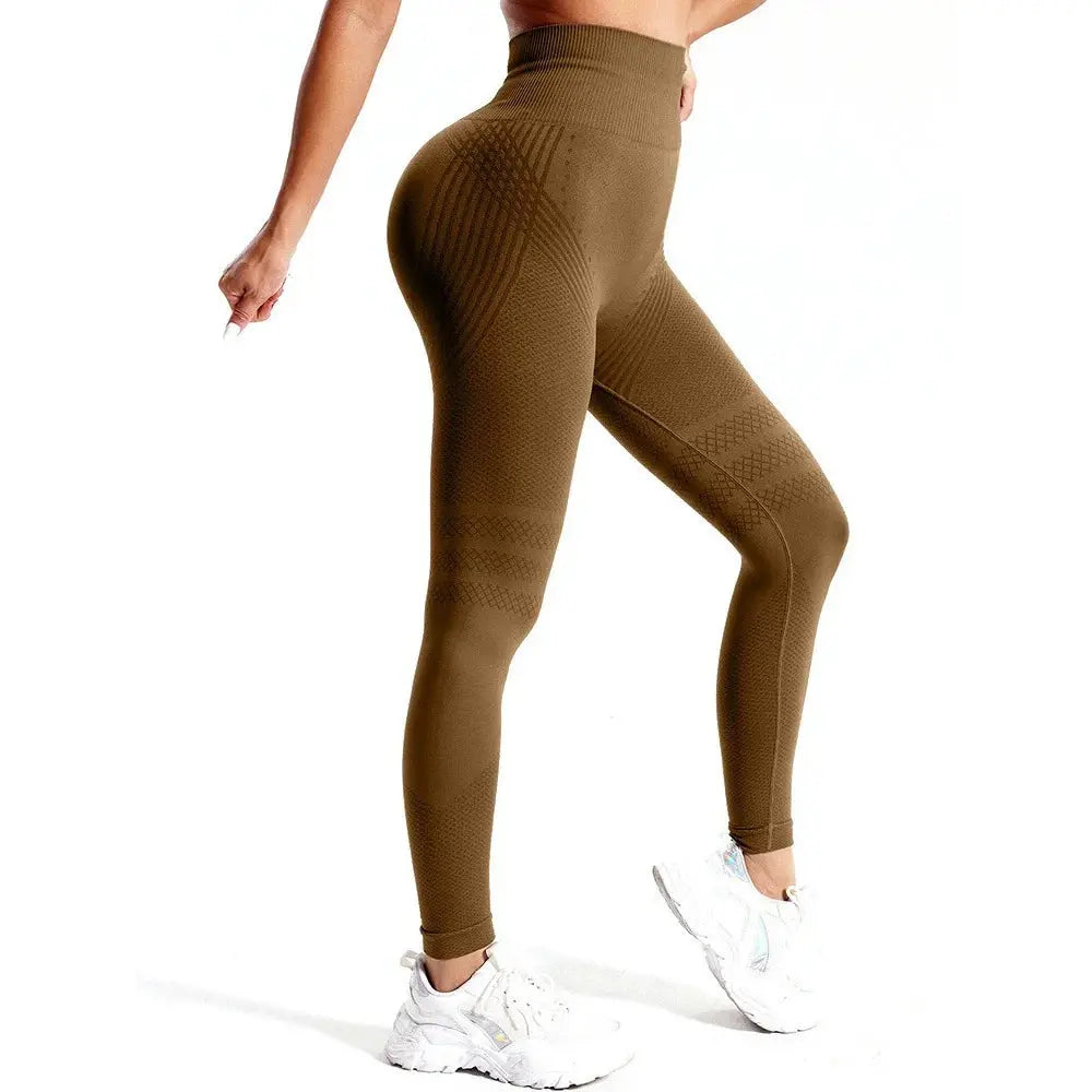 High-Waisted Seamless Compression Leggings for Women - Cellulite Reduction and Silhouette Enhancement Yoga and Fitness Pants