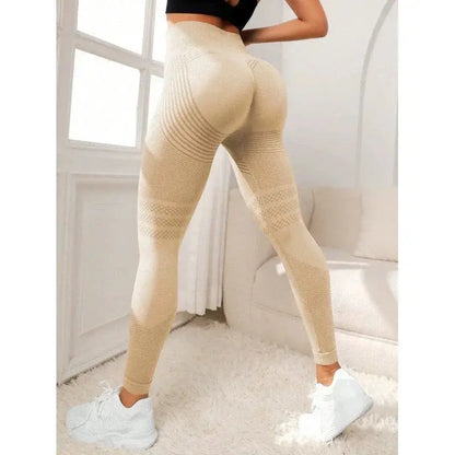 High-Waisted Seamless Compression Leggings for Women - Cellulite Reduction and Silhouette Enhancement Yoga and Fitness Pants