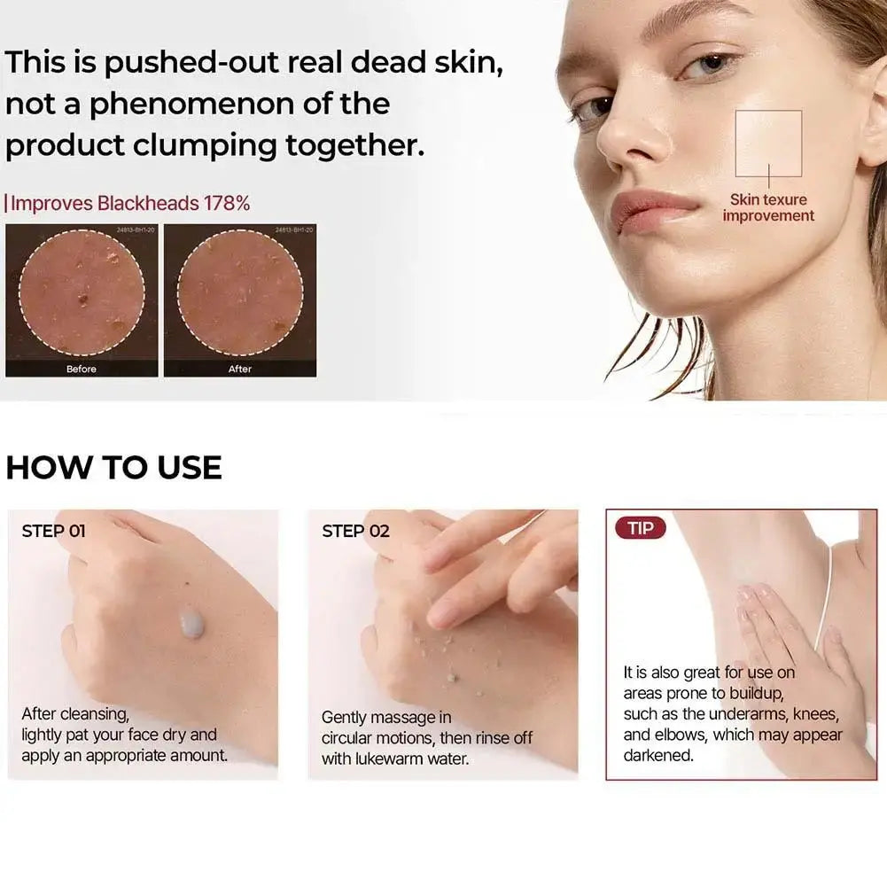 Dr. Melaxin Exfoliating Essence Peel Shot with White and Black Rice - Gentle Moisturizing Serum for Korean Skin Care