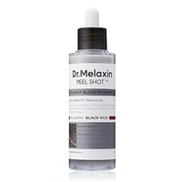 Dr. Melaxin Exfoliating Essence Peel Shot with White and Black Rice - Gentle Moisturizing Serum for Korean Skin Care