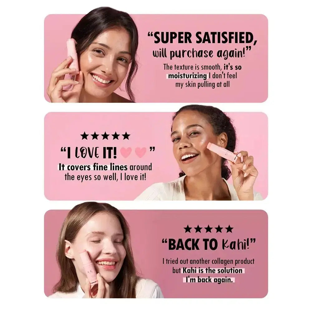 Korean Wrinkle Bounce Multi Balm: All-in-One Hydrating Moisturizer Stick for Face, Lips, Eyes, and Neck