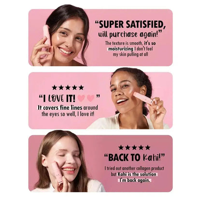 Korean Wrinkle Bounce Multi Balm: All-in-One Hydrating Moisturizer Stick for Face, Lips, Eyes, and Neck