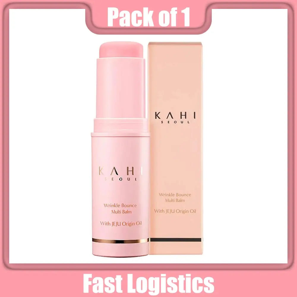 Korean Wrinkle Bounce Multi Balm: All-in-One Hydrating Moisturizer Stick for Face, Lips, Eyes, and Neck