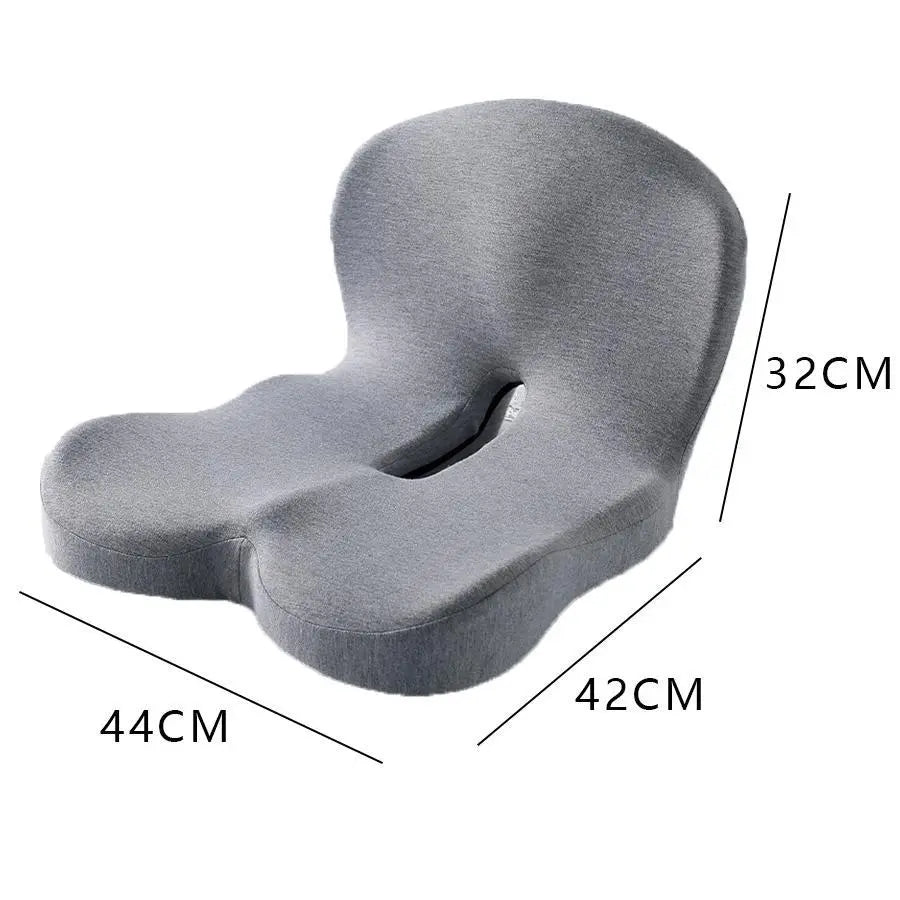 Ergonomic Memory FOAM Seat Cushion, Soft Cotton Core Wavestock.us