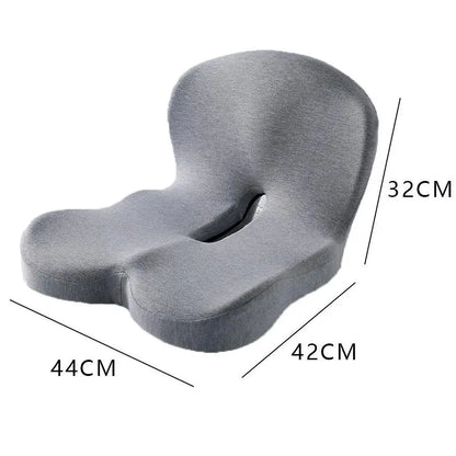 Ergonomic Memory FOAM Seat Cushion, Soft Cotton Core Wavestock.us