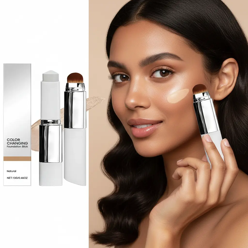 Nuvéra Dual-Heads Brush Foundation and Concealer Stick Nuvéra