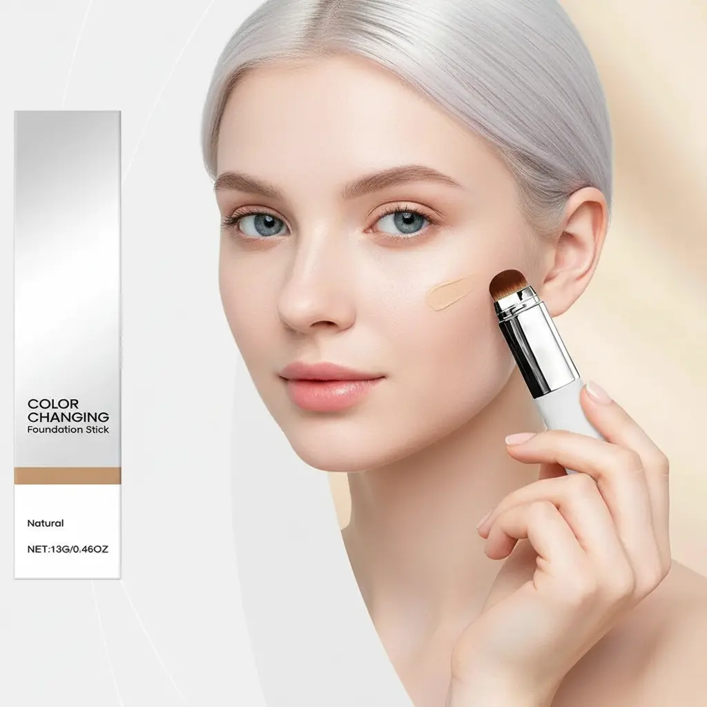 Nuvéra Dual-Heads Brush Foundation and Concealer Stick Nuvéra